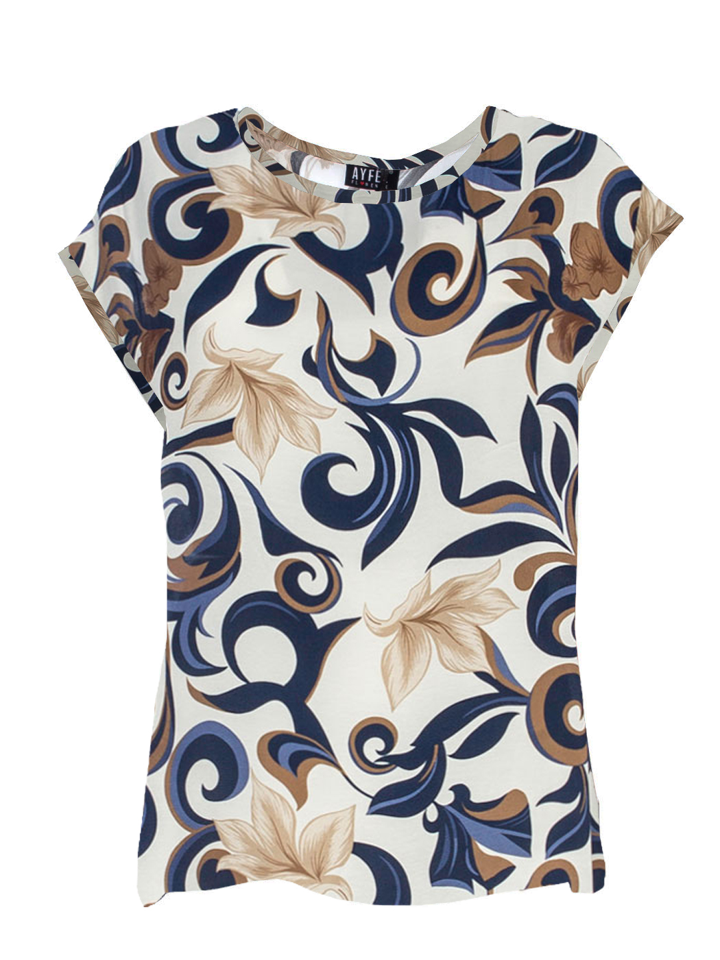 BLUSA STAMPATA, 4TG - GEOMETRIC FLOWER